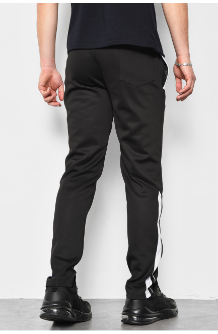 Спортивні штани чоловічі чорного кольору 177116L