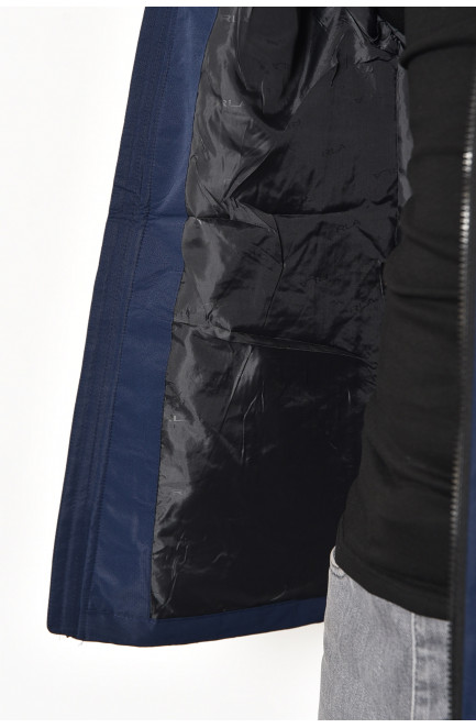 Куртка мужская демисезонная темно-синего цвета 177165L