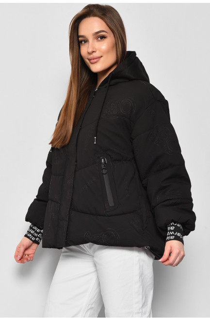 Куртка жіноча демісезонна чорного кольору 177203L