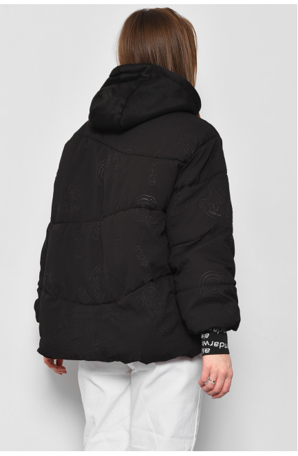 Куртка жіноча демісезонна чорного кольору 177203L