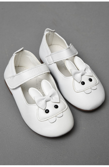 Туфлі дитячі для дівчинки білого кольору 177314L