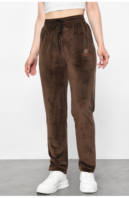 Штани жіночі коричневого кольору 177353L