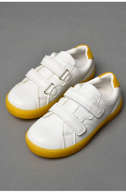 Кросівки для дівчинки жовто-білого кольору 177703L