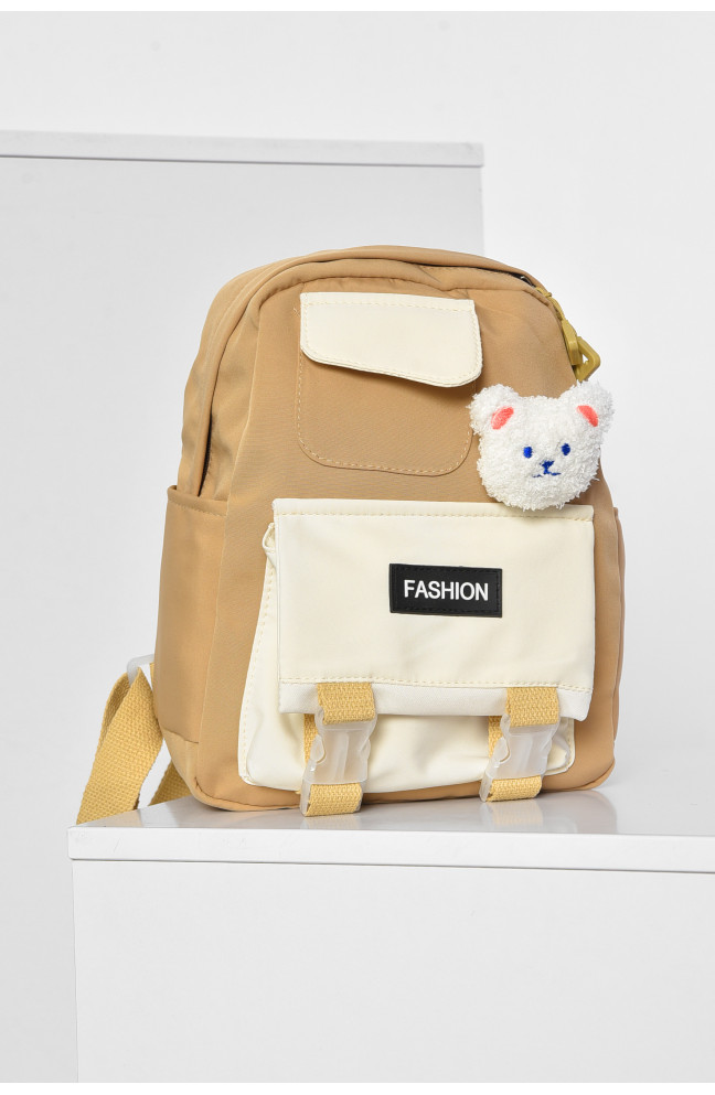 Рюкзак детский для девочки бежевого цвета 177960L