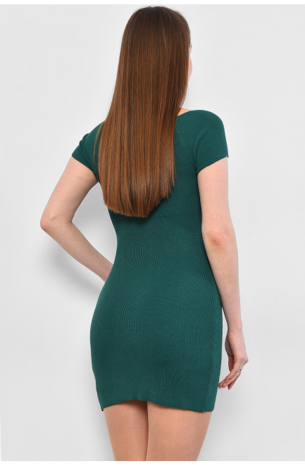 Платье женское однотонное зеленого цвета 178039L