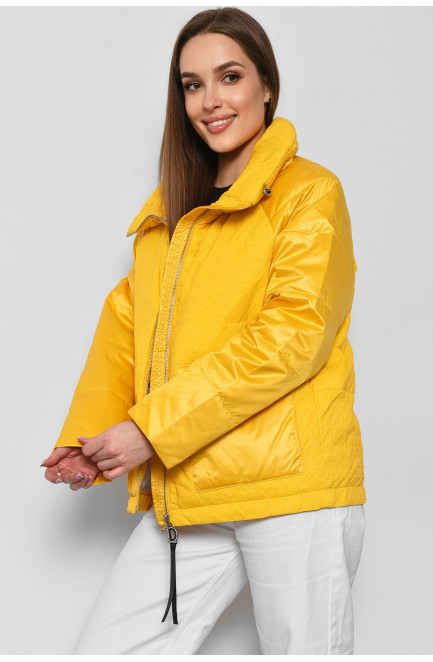 Куртка жіноча демісезонна жовтого кольору 178115L