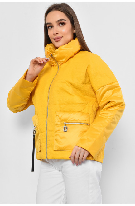 Куртка женская демисезонная желтого цвета 178246L