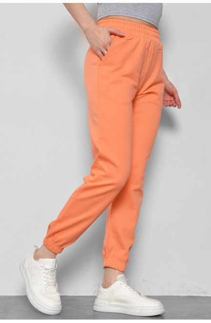 Спортивні штани жіночі коралового кольору 178354L