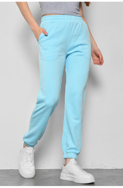 Спортивные штаны женские голубого цвета 178356L