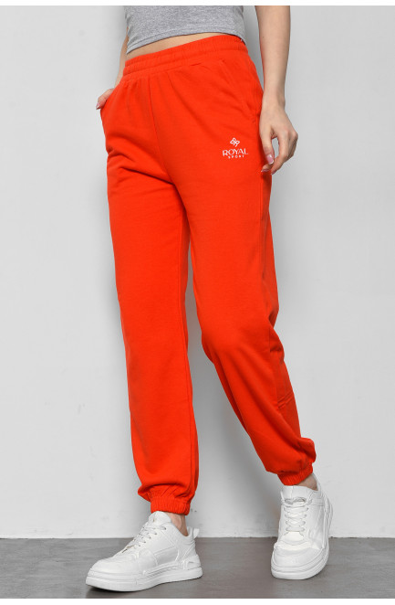 Спортивные штаны женские оранжевого цвета 178358L
