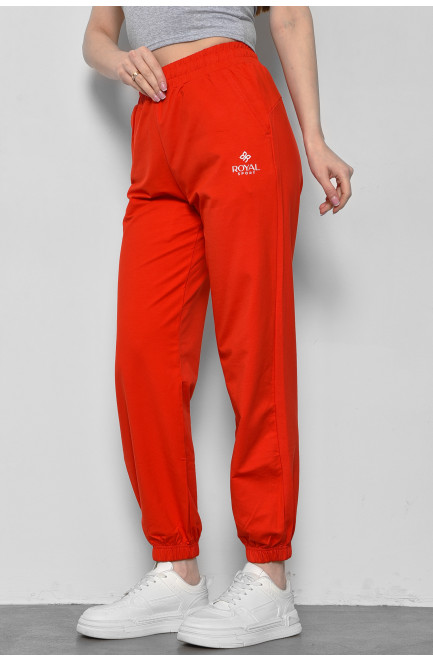 Спортивні штани жіночі червоного кольору 178365L