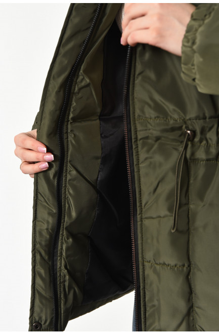 Куртка женская демисезонная цвета хаки 178515L