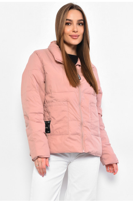Куртка жіноча демісезонна рожевого кольору 178576L