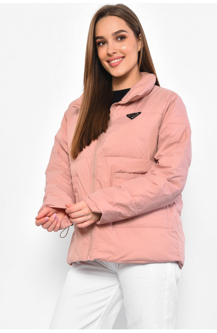 Куртка жіноча демісезонна рожевого кольору 178576L