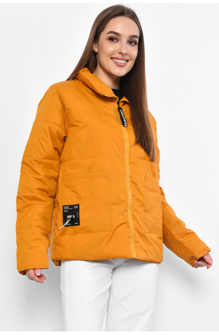 Куртка женская демисезонная горчичного цвета 178578L