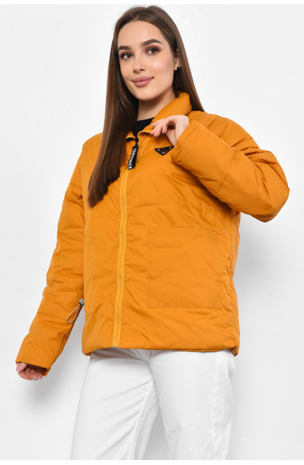 Куртка жіноча демісезонна гірчичного кольору 178578L