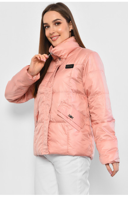 Куртка жіноча демісезонна рожевого кольору 178591L