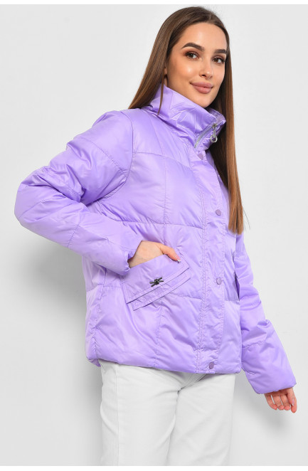 Куртка жіноча демісезонна бузкового кольору 178592L
