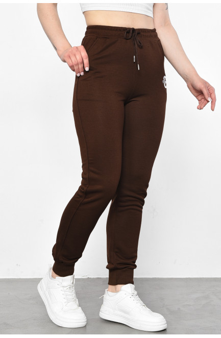 Спортивні штани жіночі коричневого кольору 178605L