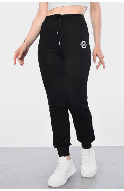 Спортивні штани жіночі чорного кольору 178610L