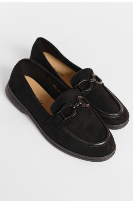 Туфли-лоферы женские черного цвета 178675L