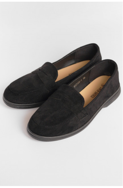 Туфли-лоферы женские черного цвета 178676L