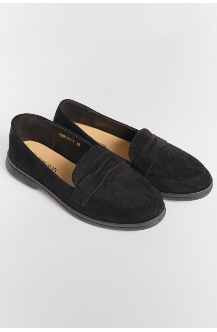 Туфлі-лофери жіночі чорного кольору 178676L