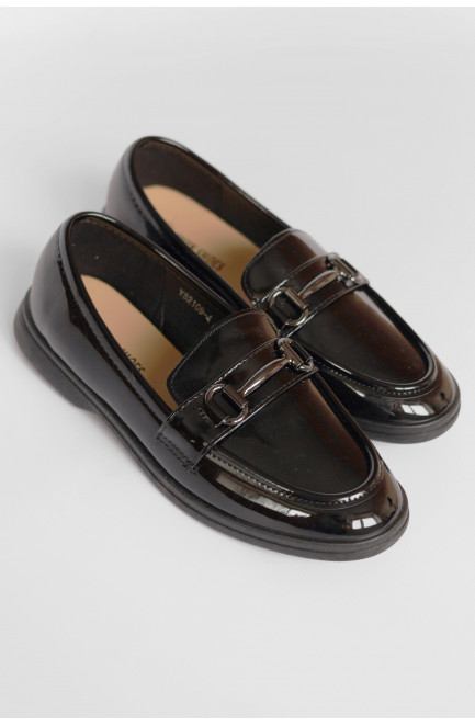 Туфлі-лофери жіночі чорного кольору 178680L