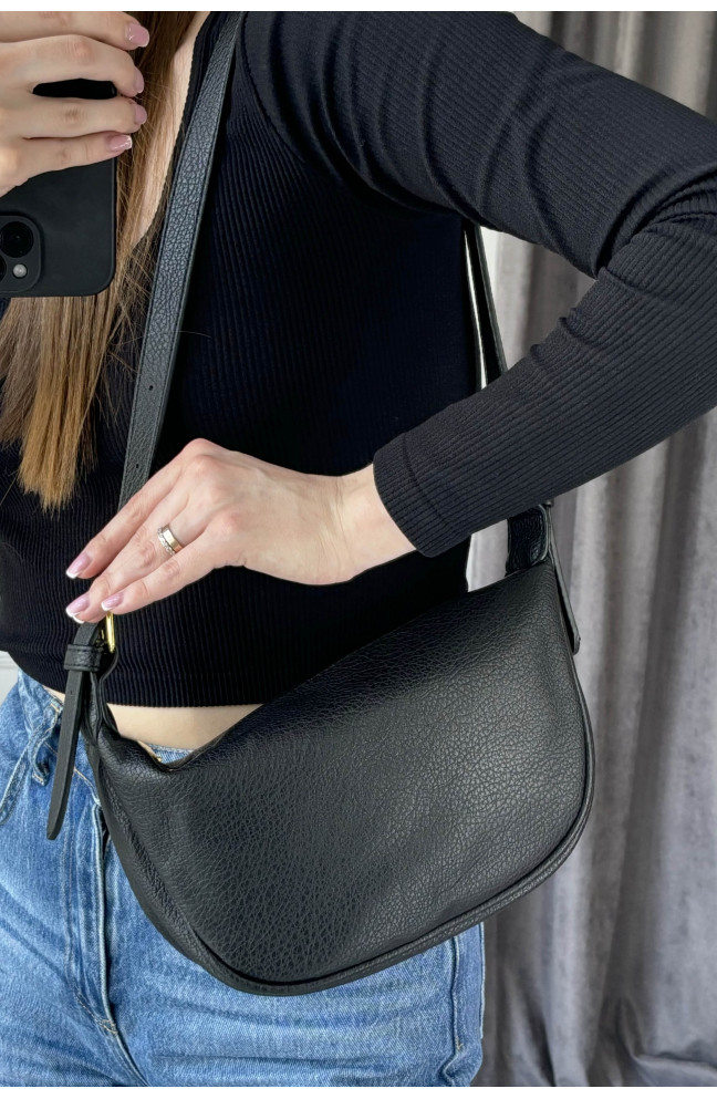 Сумка женская из экокожи черного цвета 178705L