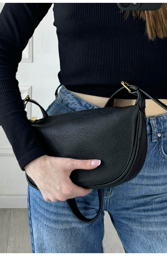 Сумка женская из экокожи черного цвета 178705L