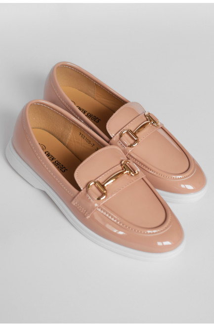 Туфли-лоферы женские светло-розового цвета 178761L