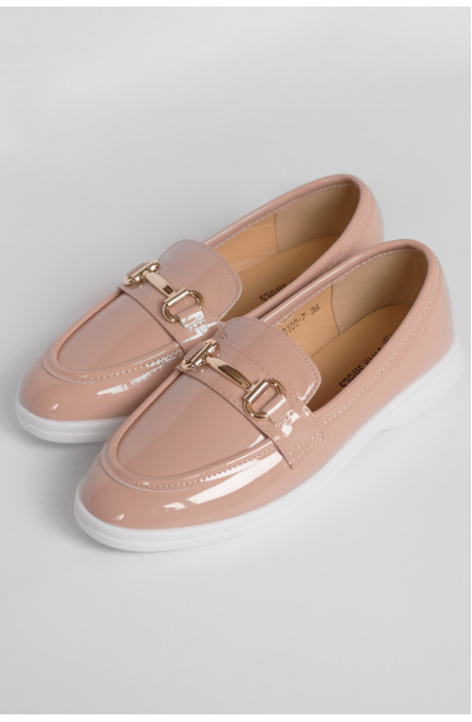 Туфлі-лофери жіночі світло-рожевого кольору 178761L