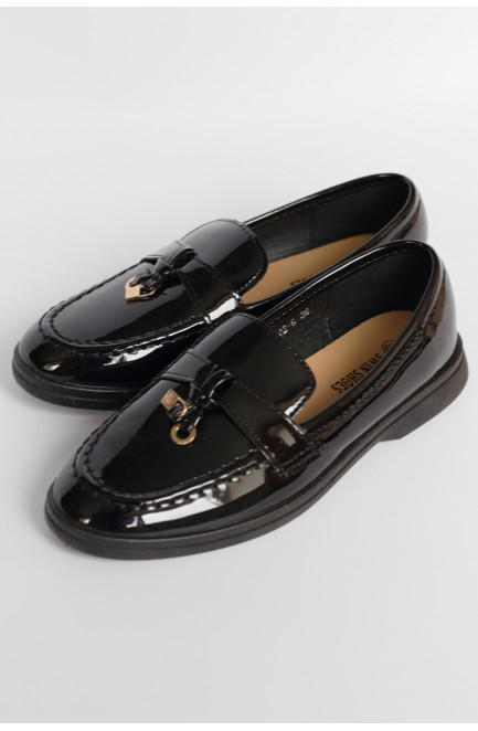 Туфлі-лофери жіночі чорного кольору 178779L
