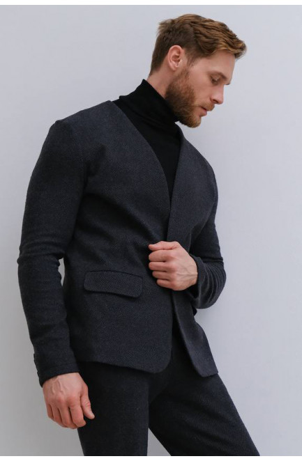 Пиджак мужской темно-серого цвета 179018L