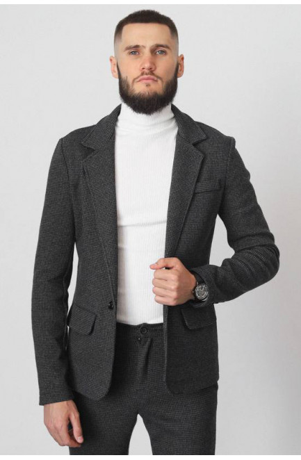 Пиджак мужской темно-серого цвета 179020L