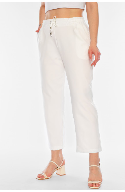 Штаны женские белого цвета 179127L