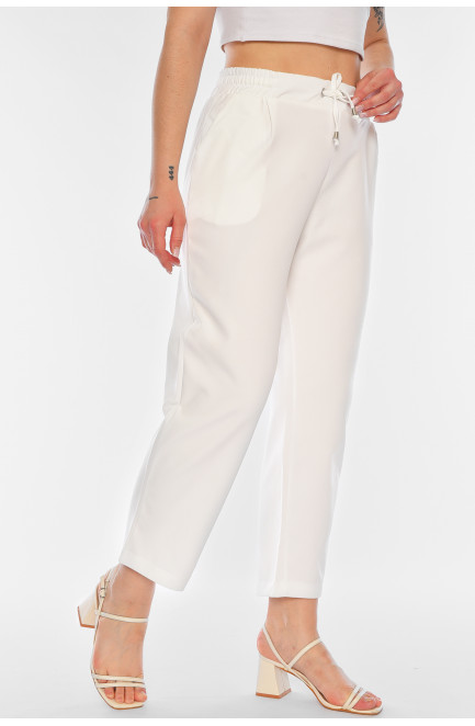 Штаны женские белого цвета 179127L