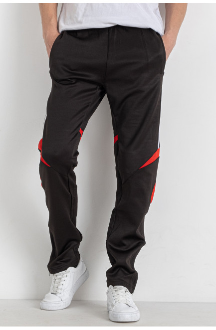 Спортивные штаны подростковые для мальчика черного цвета 179244L