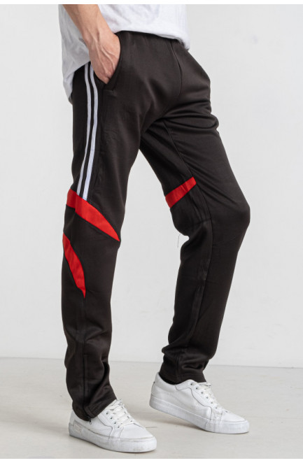 Спортивные штаны подростковые для мальчика черного цвета 179244L