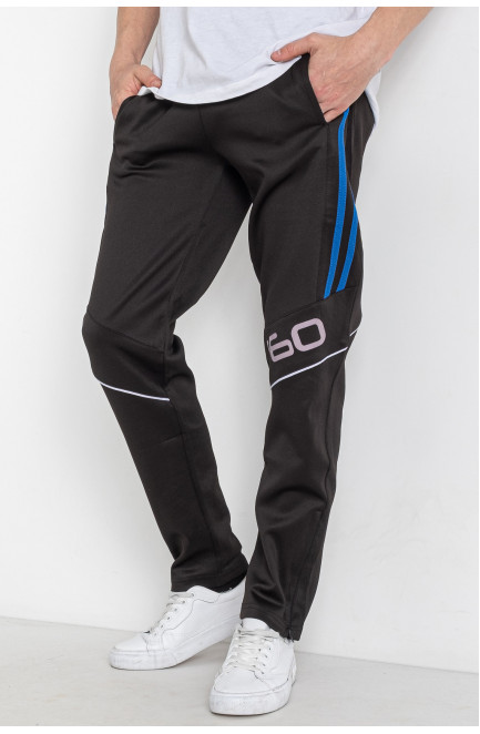 Спортивные штаны подростковые для мальчика черного цвета 179245L