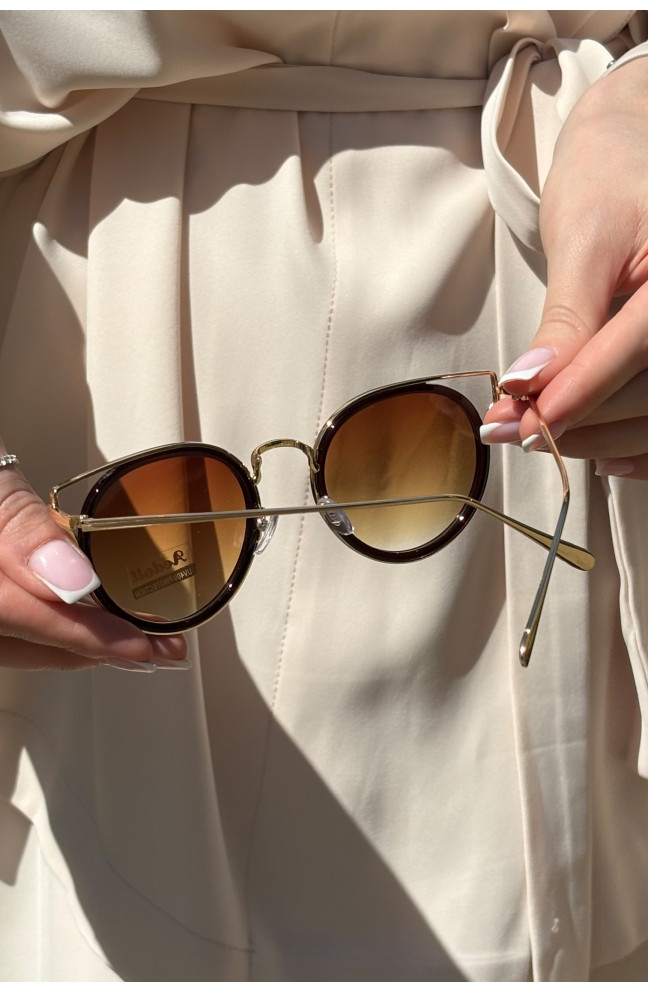 Очки женские золотистого цвета 179356L