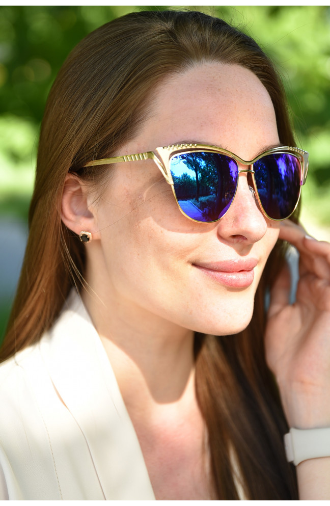 Очки женские золотистого цвета 179392L