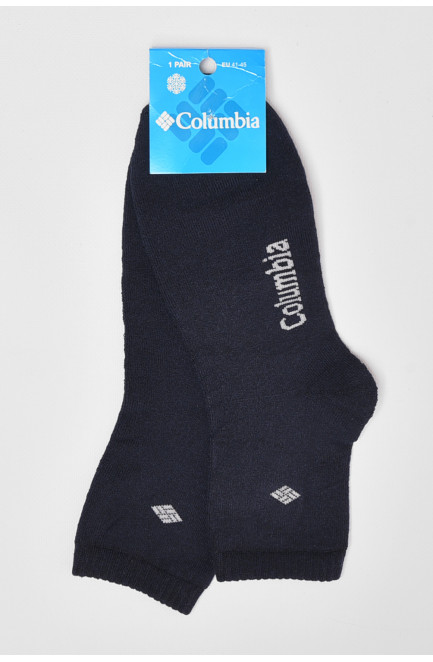 Шкарпетки чоловічі махрові темно-синього кольору 179432L