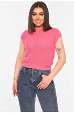 Футболка женская трикотажная розового цвета 179710L