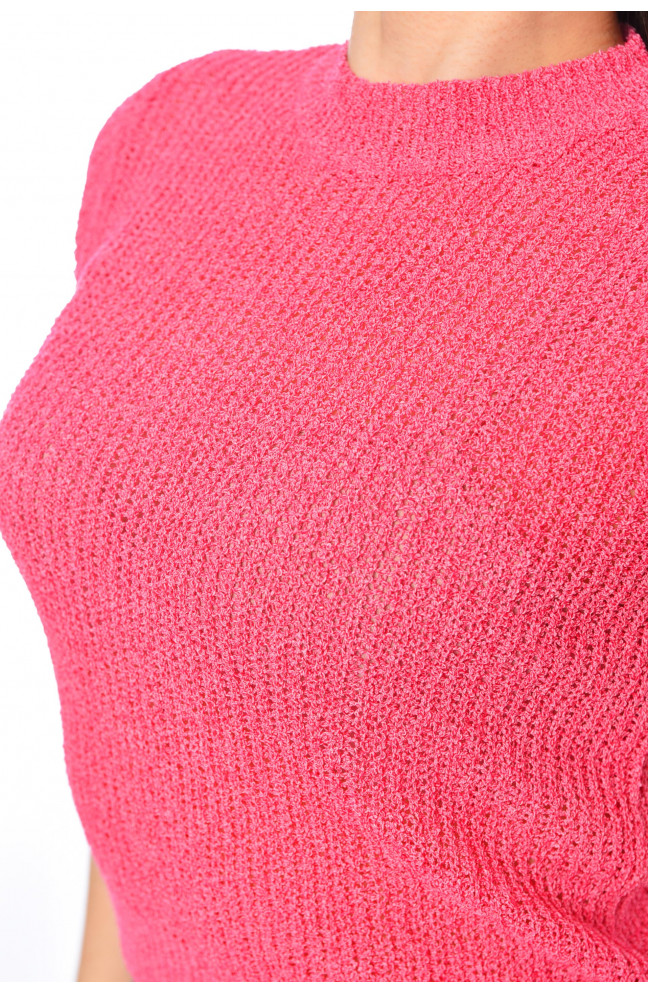 Футболка женская трикотажная розового цвета 179710L