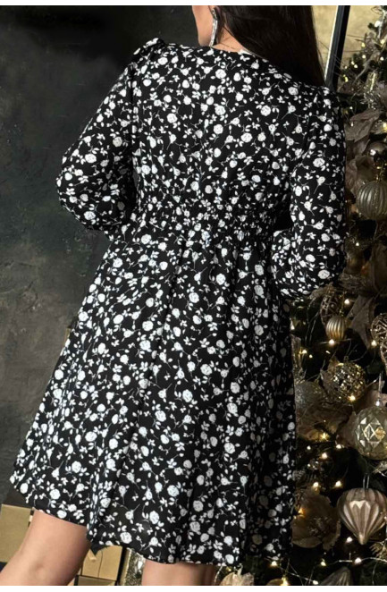Платье женское с принтом черного цвета 179880L