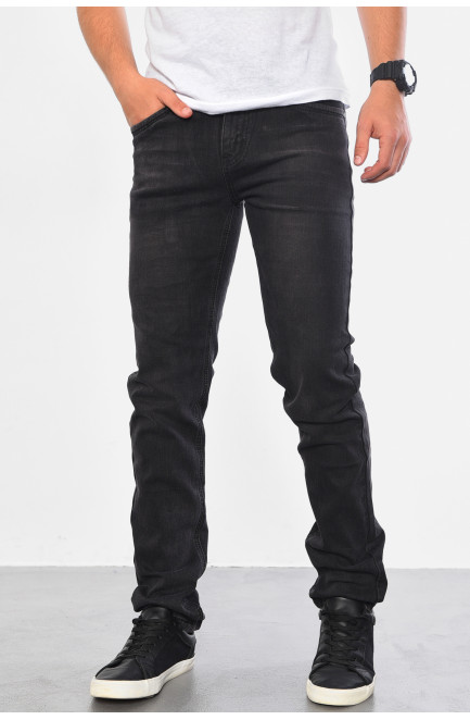 Джинсы мужские темно-серого цвета 180412L