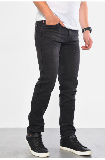 Джинсы мужские темно-серого цвета 180412L