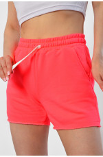 Шорты женские кораллового цвета 180974L