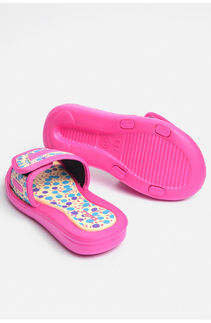 Шлепки детские для девочки розового цвета 181288L